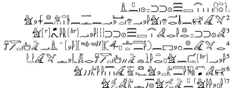 O. Ashmolean Museum 0152: Hierog. Trans.