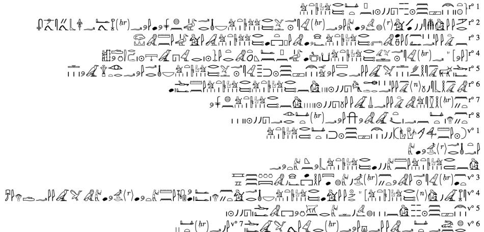 O. BM EA 50730 + O. BM EA 50745: Hierog. Trans.